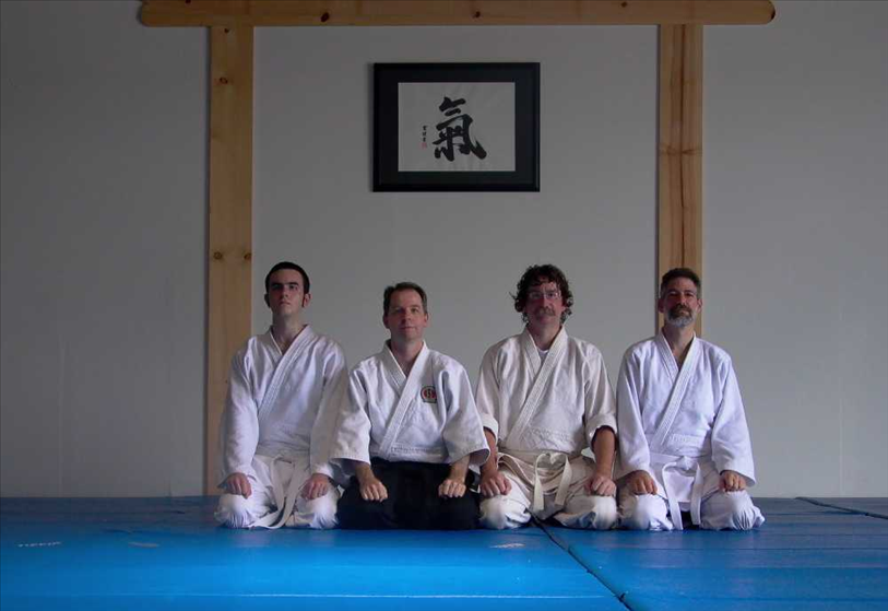 Adult test at the dojo